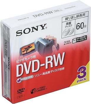 SONY ビデオカメラ用DVD-RW(8cm) 3枚パック 3DMW60A