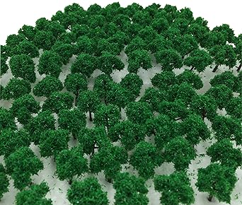 森林 選べる 色 数量 50本 100本 【DauStage】 Nゲージ ジオラマ 鉄道 建築 模型 用 樹木 風景 3
