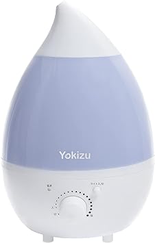 Yokizu 加湿器 卓上 アロマ 大容量 超音波式 しずく型 6-9畳 朝まで連続稼働 LEDライト 寝室 リビング